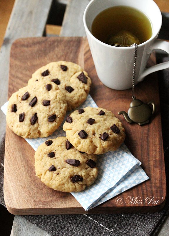 Cookies vegan aux pépites de chocolat misspat blog